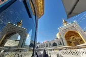 تجلیل از همسر یک جانباز سرافراز در بارگاه منور رضوی |  رواق نجمه خاتون (س) امروز هم میزبان بانوان حماسه‌ساز است