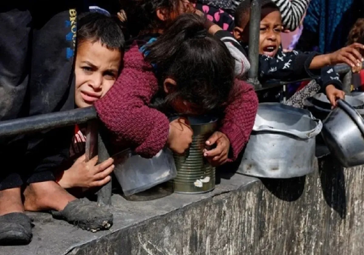 جان باختن ۵۷ کودک در غزه به دلیل سوءتغذیه