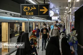 رکورد&zwnj;شکنی جابه&zwnj;جایی مسافران در قطارشهری مشهد در سالروز شهادت امام رضا(ع)