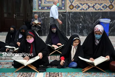 ترتیل خوانی قرآن کریم در مسجد گوهرشاد حرم مطهر رضوی