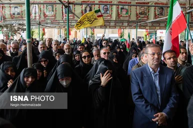 گزارش تصویری | مراسم خاکسپاری پیکر شهید کمال خرازی
