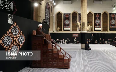 مراسم عزاداری دانشجویان به‌مناسبت اربعین حسینی علیه‌السلام در حضور رهبر انقلاب