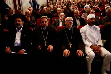 گزارش تصویری | برگزاری آیین سوگ شهادت «امین ملت ایران» به یاد رهبر شهید انقلاب با حضور هنرمندان