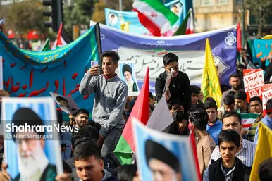 گزارش تصویری | راهپیمایی ۱۳ آبان ۱۴۰۳ در مشهد
