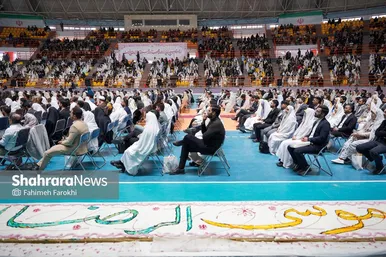 گزارش تصویری | جشن بزرگ ازدواج ۱۵۰۰ زوج دانشجوی خراسان رضوی