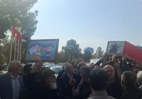 برگزاری مراسم تشییع پیکر مادر شهید حاج احمد متوسلیان در بهشت زهرا(س)
