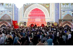 هم&zwnj;نوایی زائران امام رضا(ع) در سوگ شهادت امام جواد(ع)