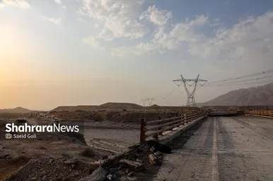 گزارش تصویری | آخرین وضعیت پل رودخانۀ شور در محور بندرعباس پس از حمله امریکا