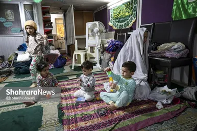 گزارش تصویری | اعتکاف مادر و فرزندی در مشهد