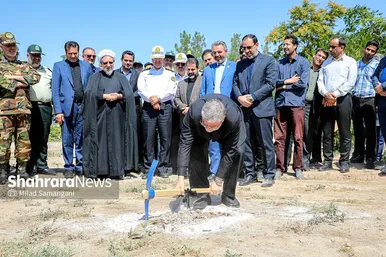 مراسم آغاز عملیات اجرایی فاز یک بوستان ۲۵ هکتاری جهان‌شهر و بهره‌برداری از ۹ پروژه فرهنگی، عمرانی و فضای سبز منطقه ۸