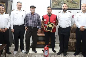 تقدیر آتش نشانی مشهد از راننده وظیفه شناس