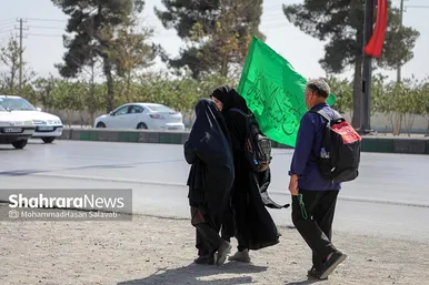 زائران پیاده امام رضا (ع)