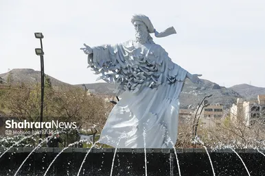 آیین رونمایی از المان «مرغ باغ ملکوت»