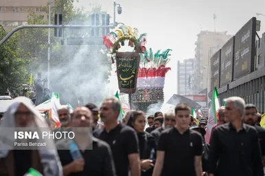 گزارش تصویری | مراسم تشییع پیکر شهدای اقتدار در تهران (۷ تیر ۱۴۰۴)