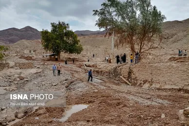 خسارات سیل در روستاهای کرمان