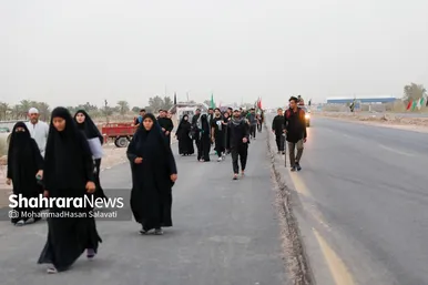 گزارش تصویری | زائران پیاده کربلا در طریق العلما