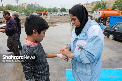 عکس‌هایی از خیابان سپاه در محله سیدی مشهد ۴۸ ساعت پس از سیل