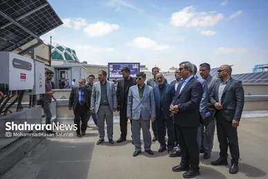 گزارش تصویری | بهره‌برداری از دو نیروگاه خورشیدی ۷ مگاواتی در مشهد