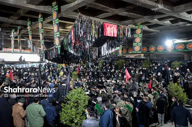 مراسم تدفین پیکر ۳ شهید گمنام در میدان شهدا مشهد