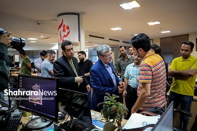 حضور شهردار مشهد در موسسه شهرآرا به مناسبت روز خبرنگار