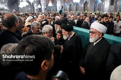 مراسم بزرگداشت هفتمین روز شهادت شهدای خدمت در حرم مطهر رضوی