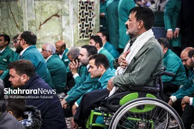 گزارش تصویری | مراسم چهلم شهدای حوادث دی ماه در حرم مطهر رضوی با حضور رئیس جمهور