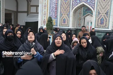تشییع شهید مرزبانی «معین قدمیاری» در مشهد