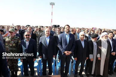 افتتاح فرودگاه گناباد با حضور رئیس مجلس و وزیر راه