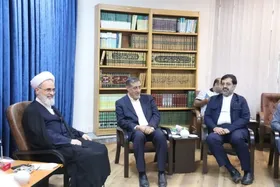 دیدار و گفت&zwnj;وگوی معاون&zwnj;اجرایی رئیس جمهور با آیت&zwnj;الله اعرافی
