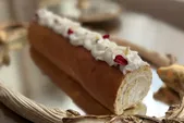 طرز تهیه رولت خانگی با خامه در خانه + فیلم