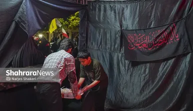 گزارش تصویری | خدمت زیر نور شب