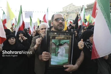 گزارش تصویری | مراسم چهلمین روز شهادت رهبر شهید انقلاب اسلامی در مشهد ۱