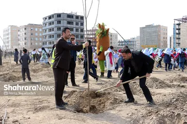 مراسم روز درختکاری در مشهد