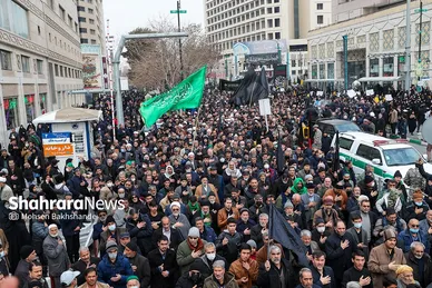 تشییع پیکر مطهر ۱۰ شهید گمنام در مشهد