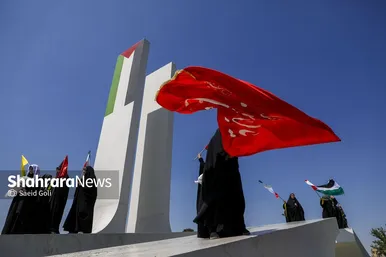 گزارش تصویری | تجمع دانش آموزان مشهدی در محکومیت کشتار کودکان غزه