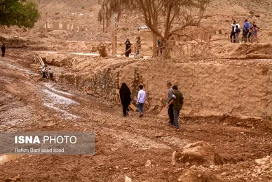 خسارات سیل در روستاهای کرمان