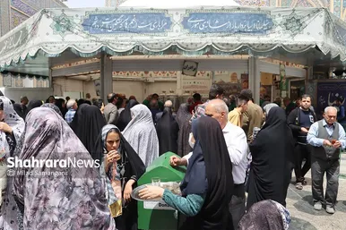 میزبانی قائم‌شهری‌ها از زائران رضوی در چایخانه امام رضا (ع)