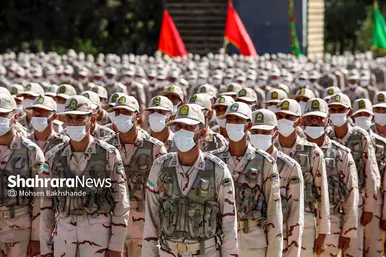 آیین دانش‌آموختگی فراگیران مرکز آموزش مرزبانی خراسان‌ رضوی‎‎