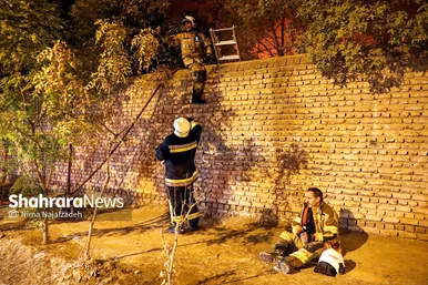 آتش سوزی گسترده انبار چند منظوره در منطقه خواجه ربیع