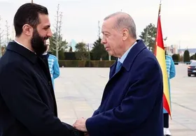 اردوغان و احمد الشرع درباره حملات رژیم اسرائیل گفت&zwnj;و&zwnj;گو کردند