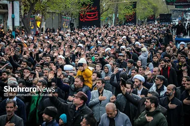 دسته عزای علوی در روز شهادت حضرت علی(ع) در مشهد