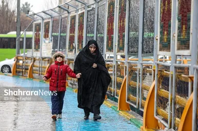 گزارش تصویری | حال و هوای بارانی مشهد | یکشنبه ۱۹ اسفند ۱۴۰۳