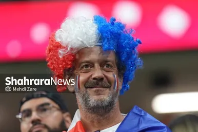 تماشاگران دیدار فرانسه و مراکش