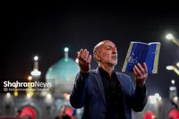 ویدئو| زمزمه‌های عاشقانه زائران رضوی در شب قدر (یکم فروردین ۱۴۰۴)