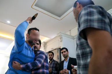 بازسازی صحنه قتل در خیابان مطهری شمالی