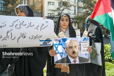 گزارش تصویری | اجتماع دانشجویان مشهدی در دومین سالگرد طوفان الاقصی