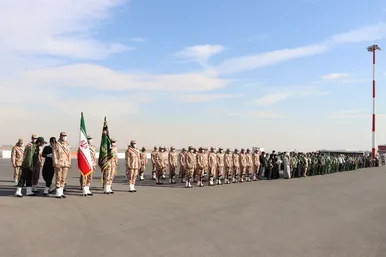 استقبال از پیکر مطهر ۱۶ شهید در مشهد