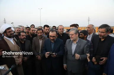 افتتاح تقاطع غیرهمسطح حضرت قمر بنی‌هاشم(ع) در مشهد
