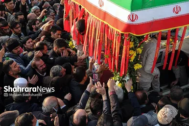 تشییع پیکر شهید مدافع امنیت «حسن براتی» در مشهد
