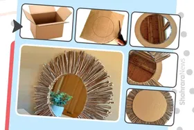 آموزش کاردستی | قابی زیبا برای آیینه&zwnj;ها